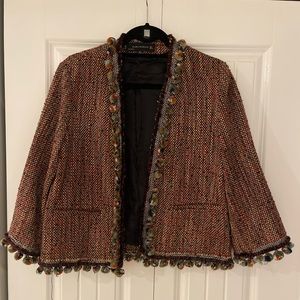 Zara Blazer with Pom Pom details